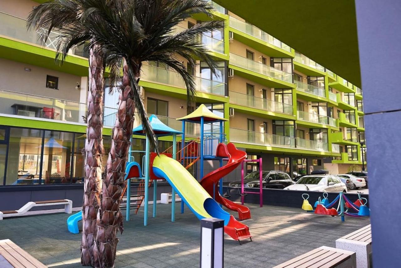 Blue Apartment In Spa N Pool Beach Resort Năvodari Exteriér fotografie